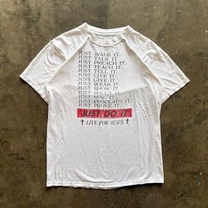 Vintage 90s just do it Nike parody Jesus T shirt